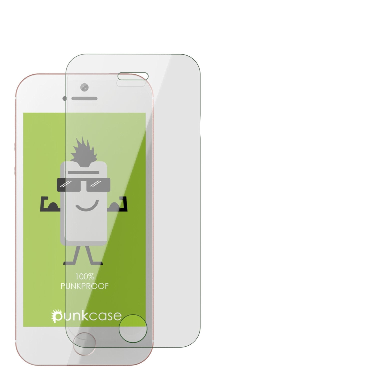 iPhone SE Screen Protector, Punkcase Glass SHIELD iPhone SE Tempered Glass Protector 0.33mm Thick 9H