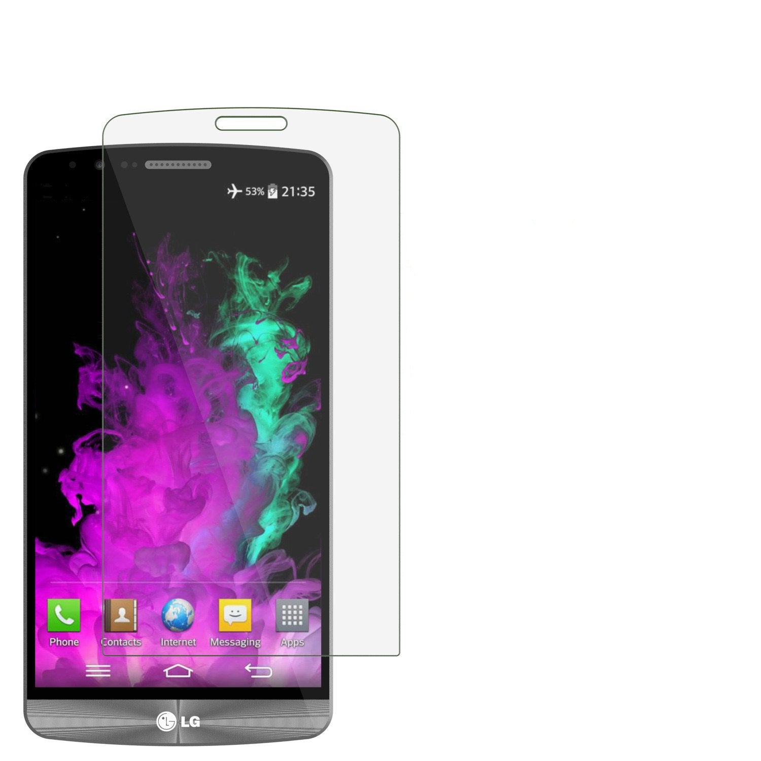 LG G3 Punkcase Glass SHIELD Tempered Glass Screen Protector 0.33mm Thick 9H Glass