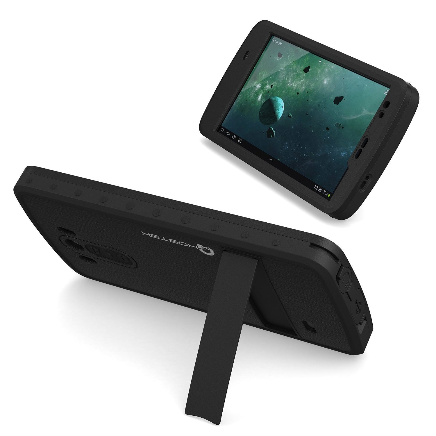 LG G3 Waterproof Case, Ghostek Atomic Black W/ Attached Screen Protector Fitted for LG G3