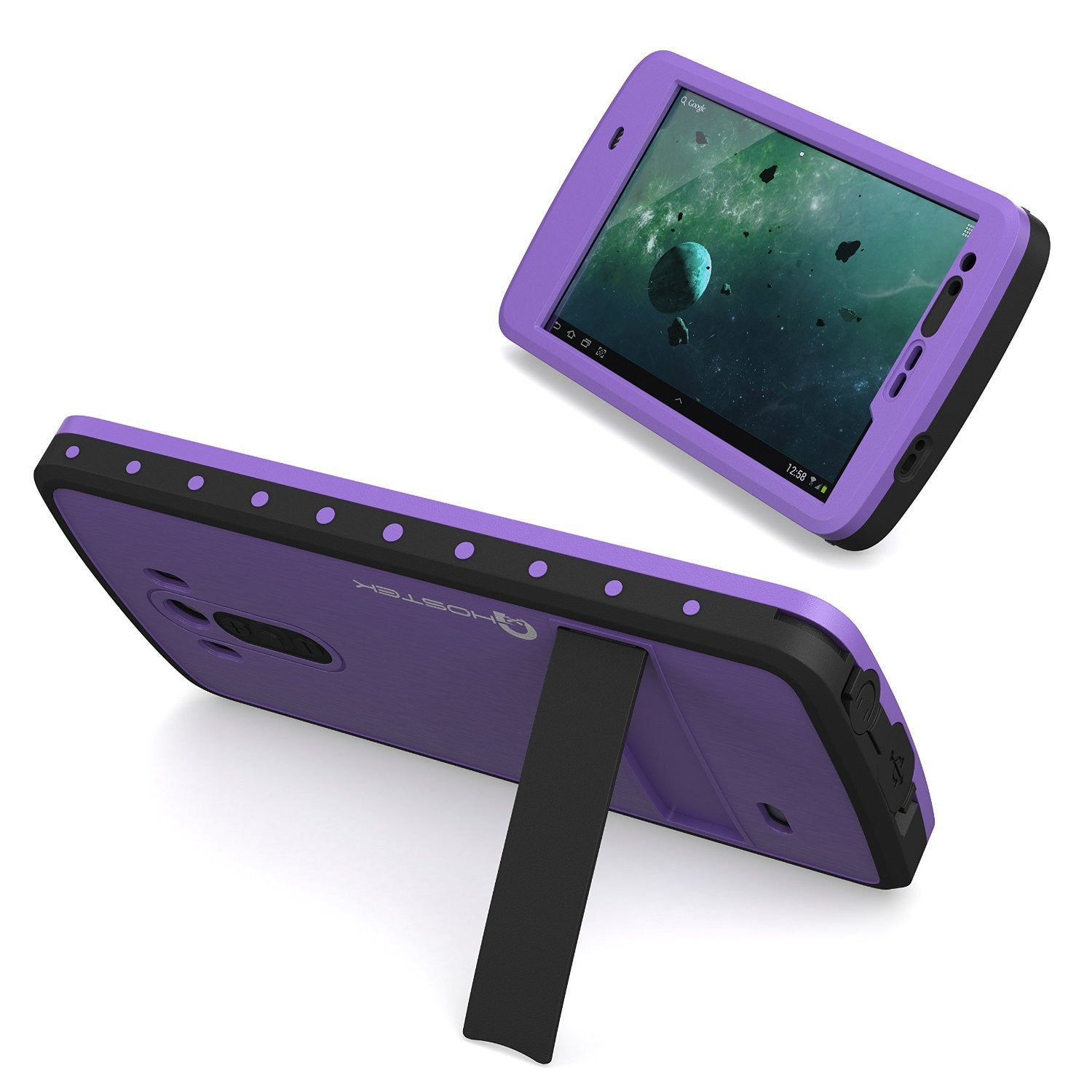 LG G3 Waterproof Case, Ghostek Atomic PURPLE W/ Attached Screen Protector  Slim Fitted  LG G3