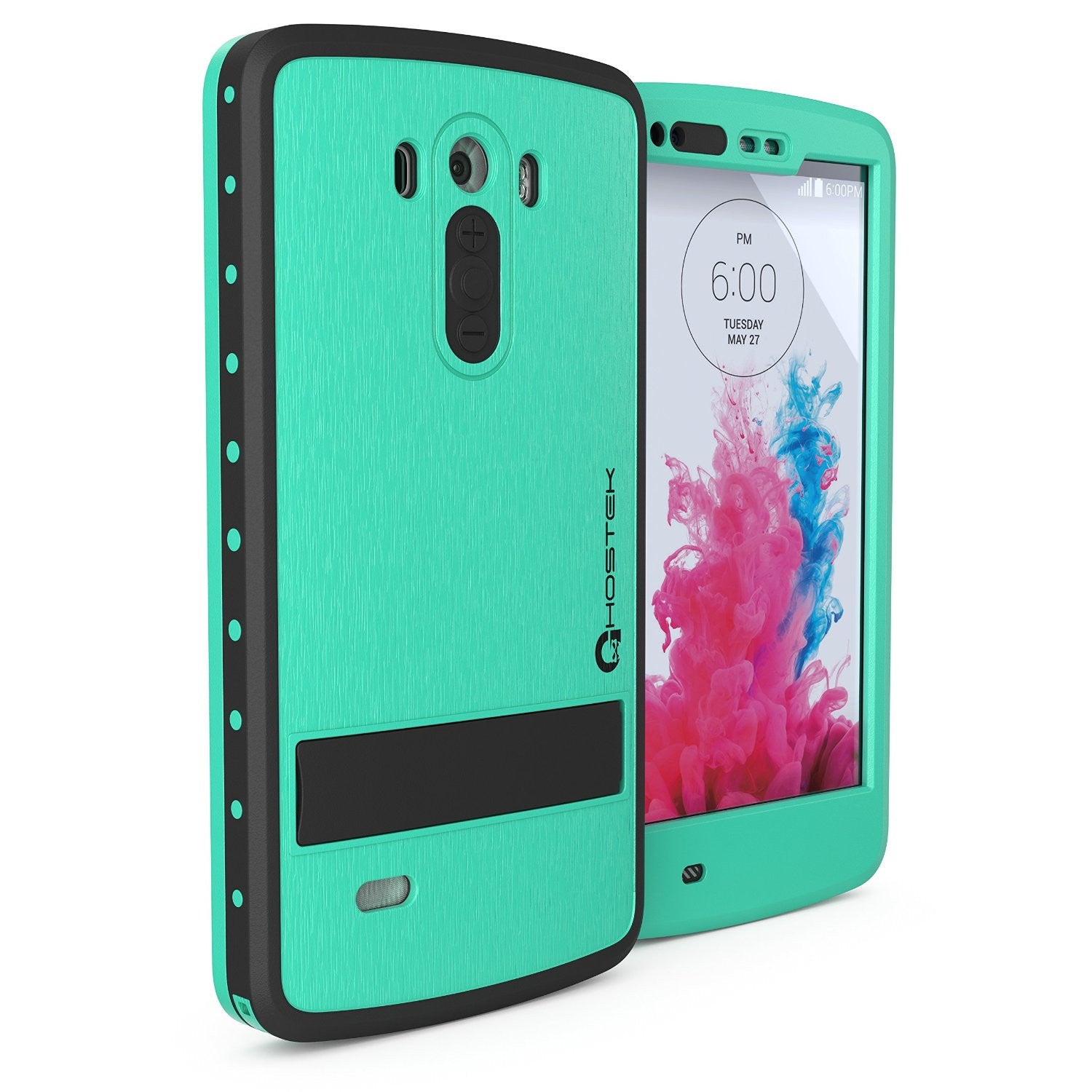 LG G3 Waterproof Case, Ghostek Atomic Teal W/ Attached Screen Protector  Slim Fitted  LG G3