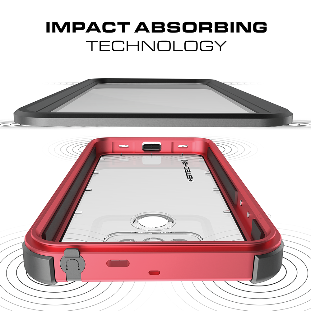 LG G6 WATERPROOF CASE | ATOMIC 3 SERIES | RED