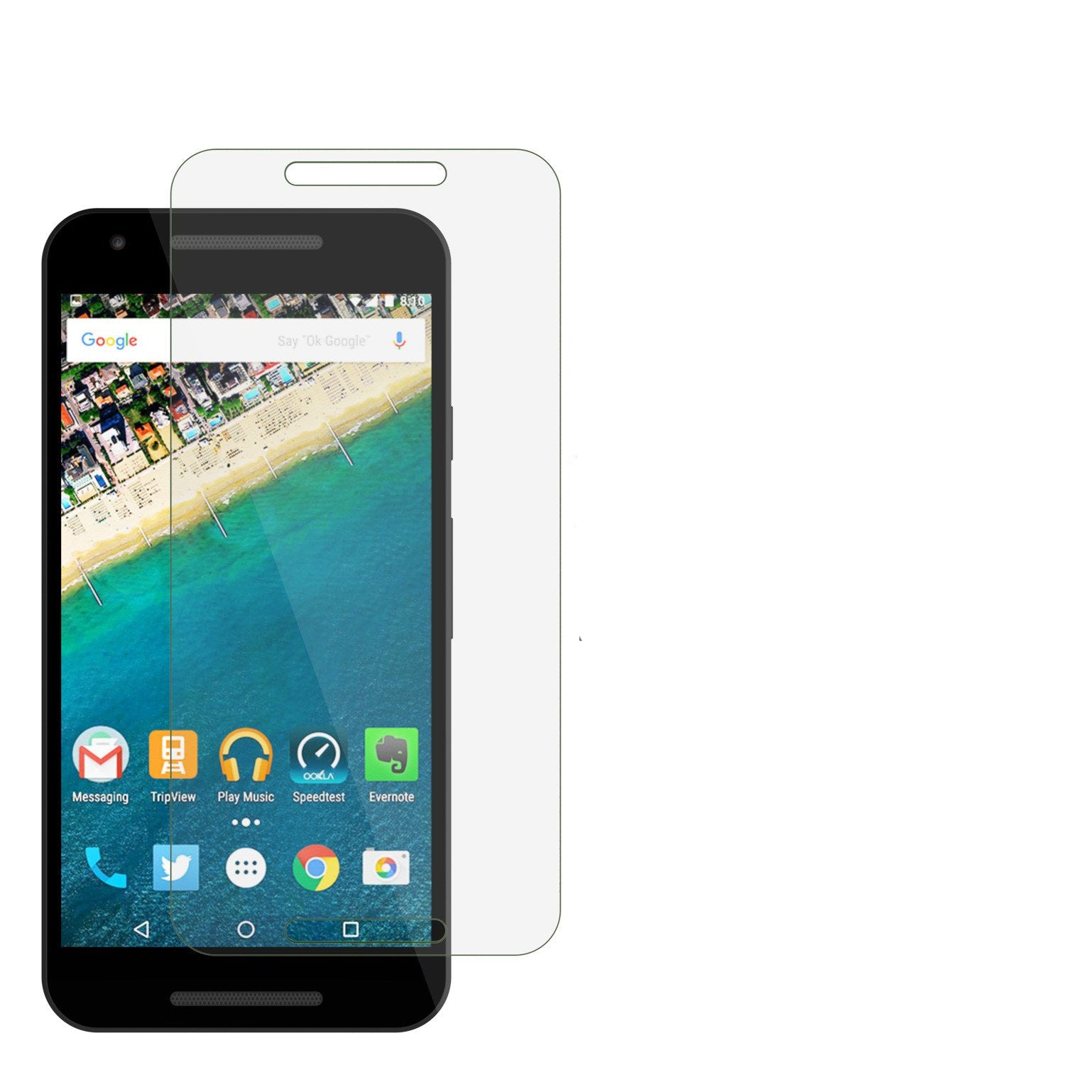 LG Nexus 5X Punkcase Glass SHIELD Tempered Glass Screen Protector 0.33mm Thick 9H Glass