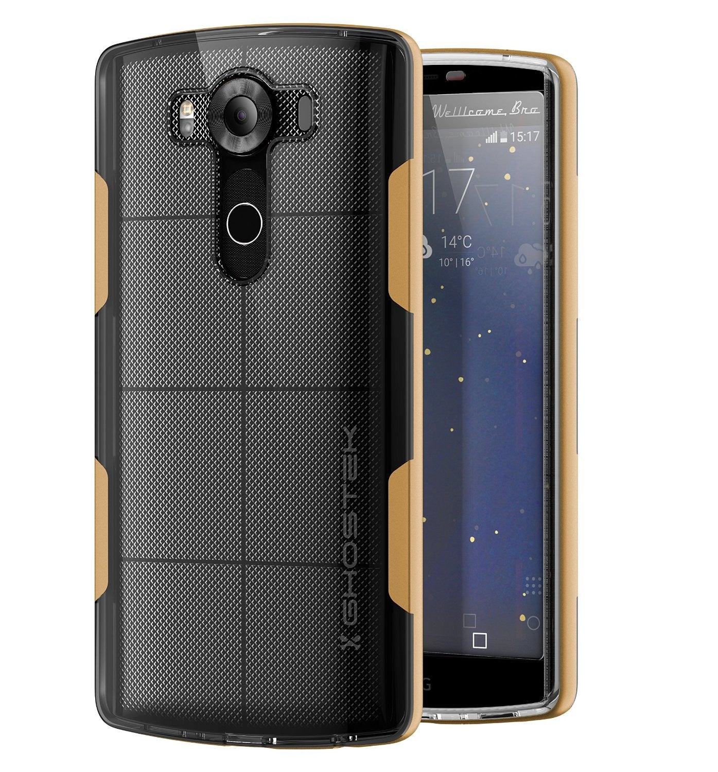 LG V10 Case, Ghostek® Cloak Gold Slim Hybrid Impact Armor Cover | Lifetime Warranty Exchange