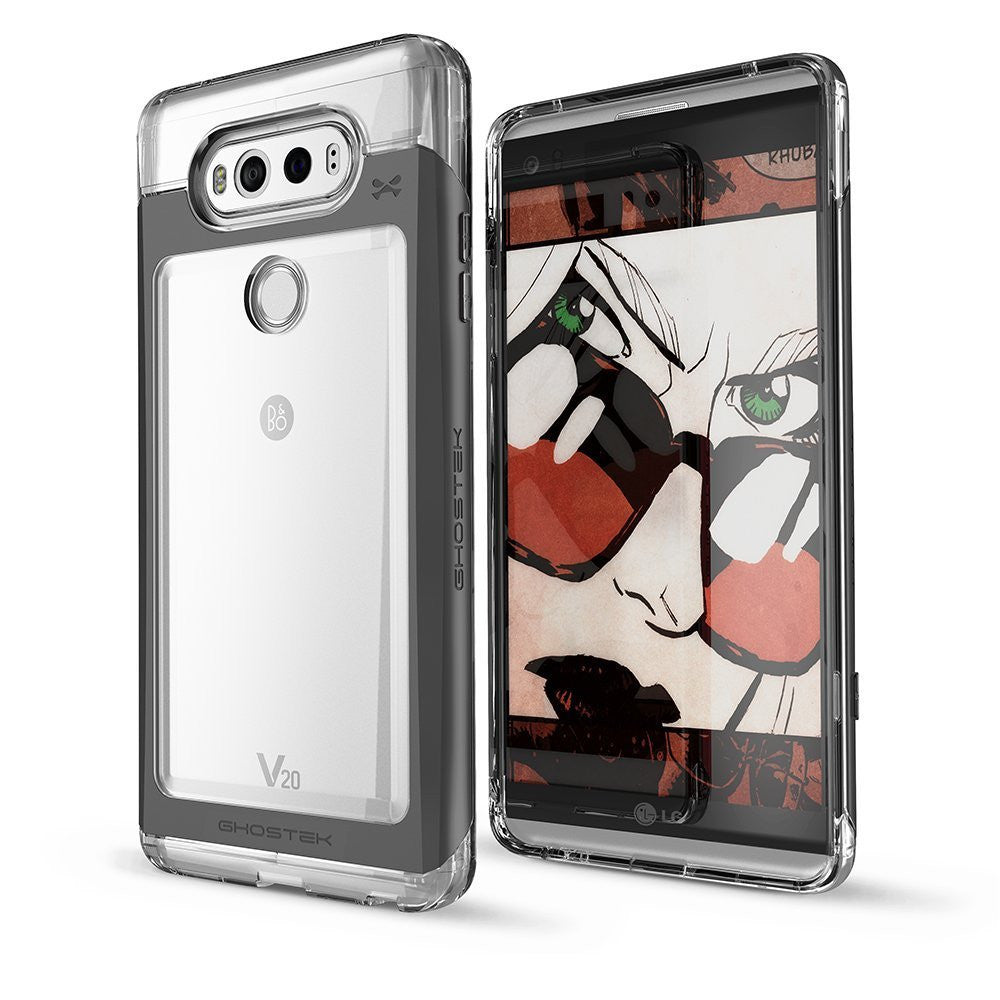 LG v20 Case, Ghostek® Cloak 2.0 Black w/ ExplosionProof Screen Protector | Aluminum Frame