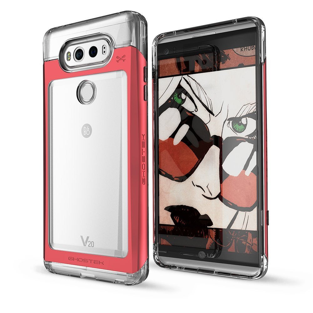 LG v20 Case, Ghostek® 2.0 Red Series w/ Explosion-Proof Screen Protector | Aluminum Frame