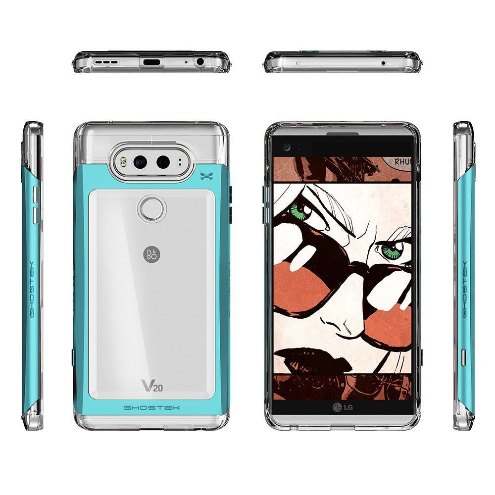 LG v20 Case, Ghostek® 2.0 Teal Series w/ Explosion-Proof Screen Protector | Aluminum Frame