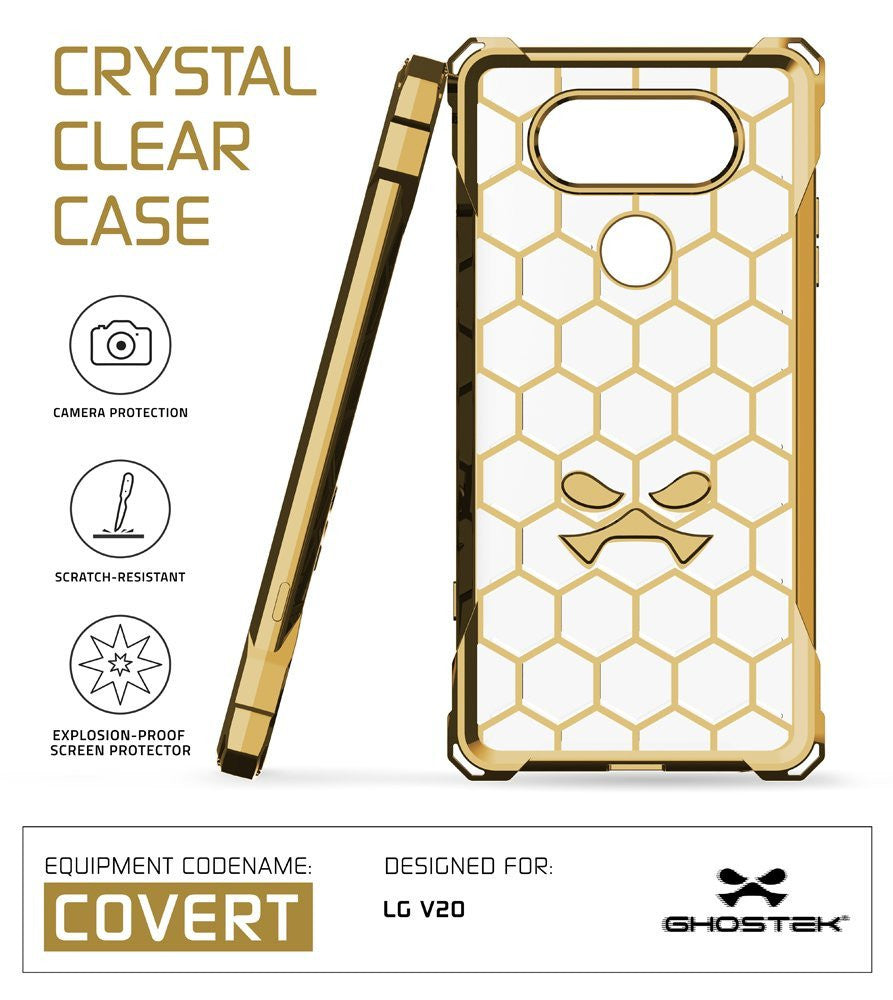 LG v20 Case, Ghostek® Covert Gold, Premium Impact Protective Armor | Lifetime Warranty Exchange