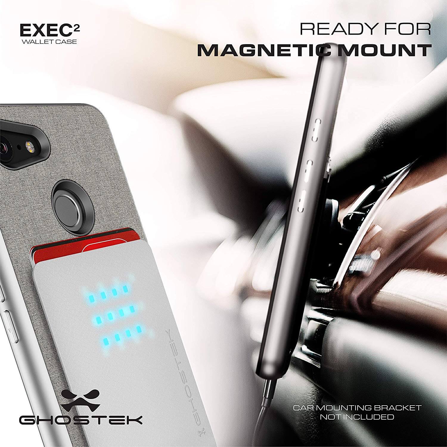 Google Pixel 3 Protective Wallet Case | Exec 2 Series [Red]