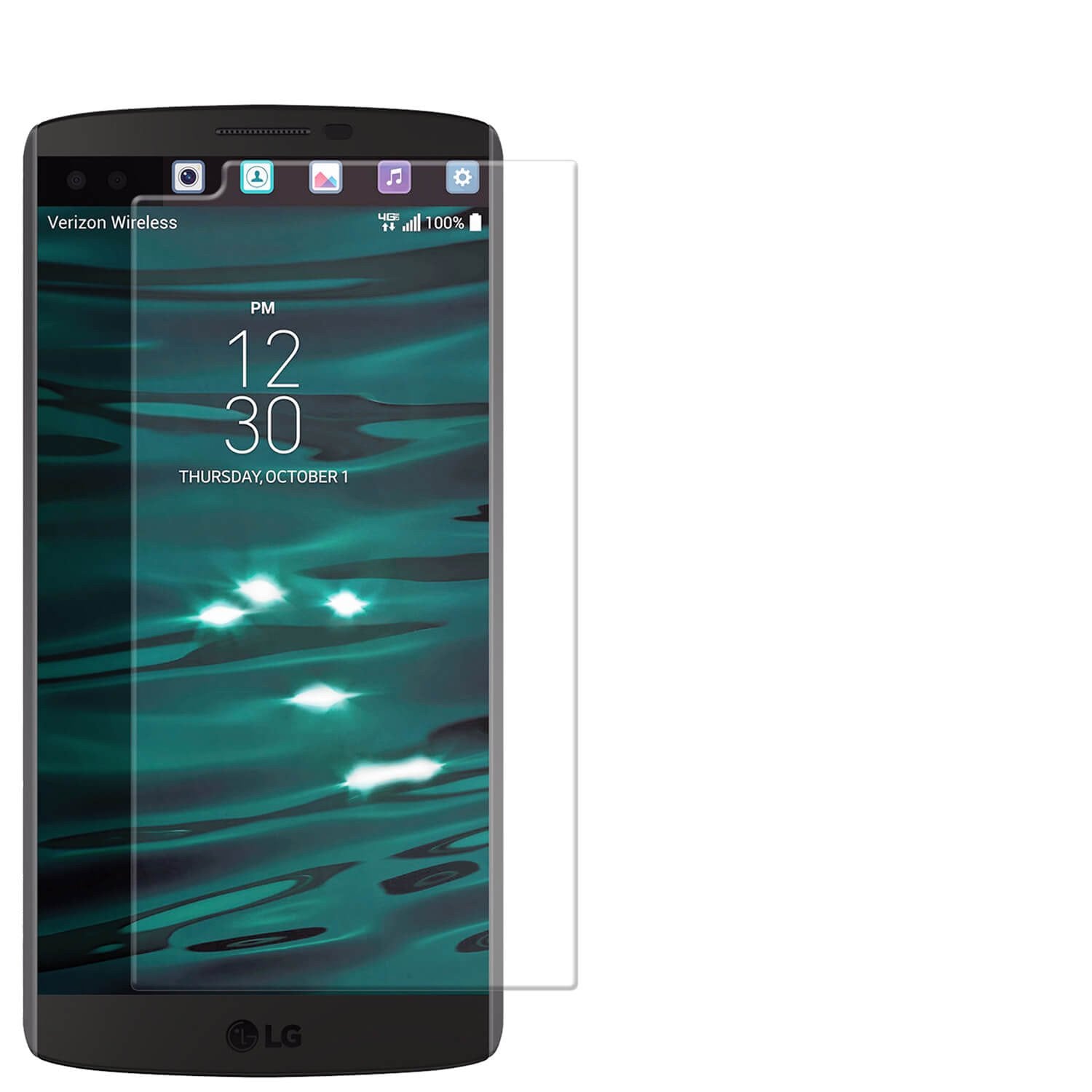 LG v10 Punkcase Glass SHIELD Tempered Glass Screen Protector 0.33mm Thick 9H Glass