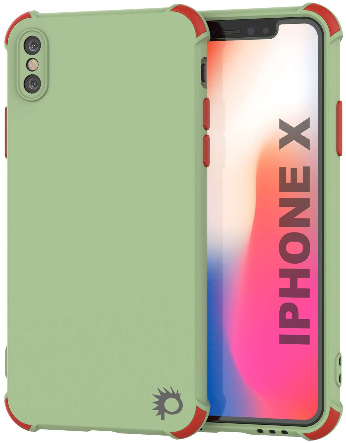 Punkcase Protective & Lightweight TPU Case [Sunshine Series] for iPhone X [Light Green]