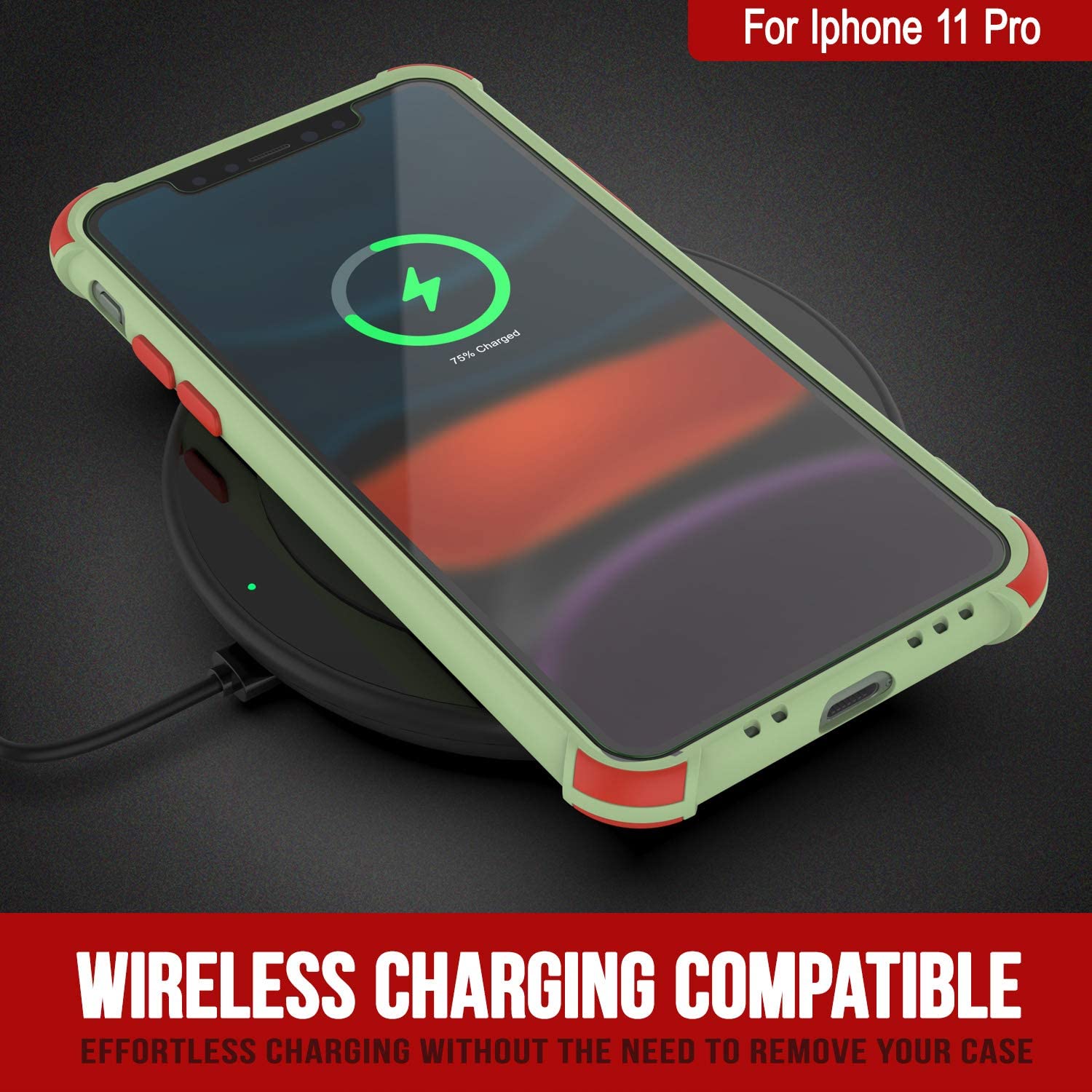 Punkcase Protective & Lightweight TPU Case [Sunshine Series] for iPhone 11 Pro [Light Green]