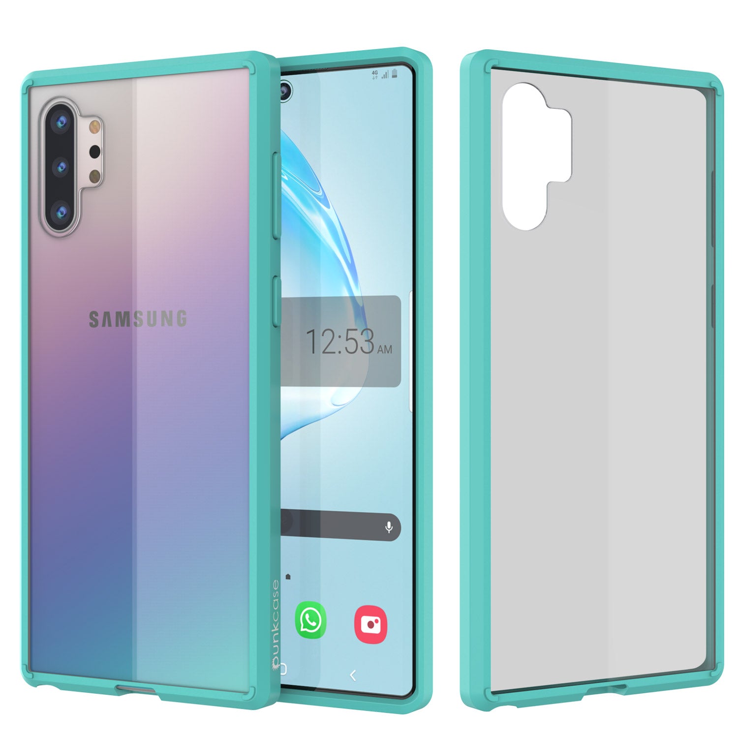 Galaxy Note 10+ Plus Punkcase Lucid-2.0 Series Slim Fit Armor Teal Case Cover