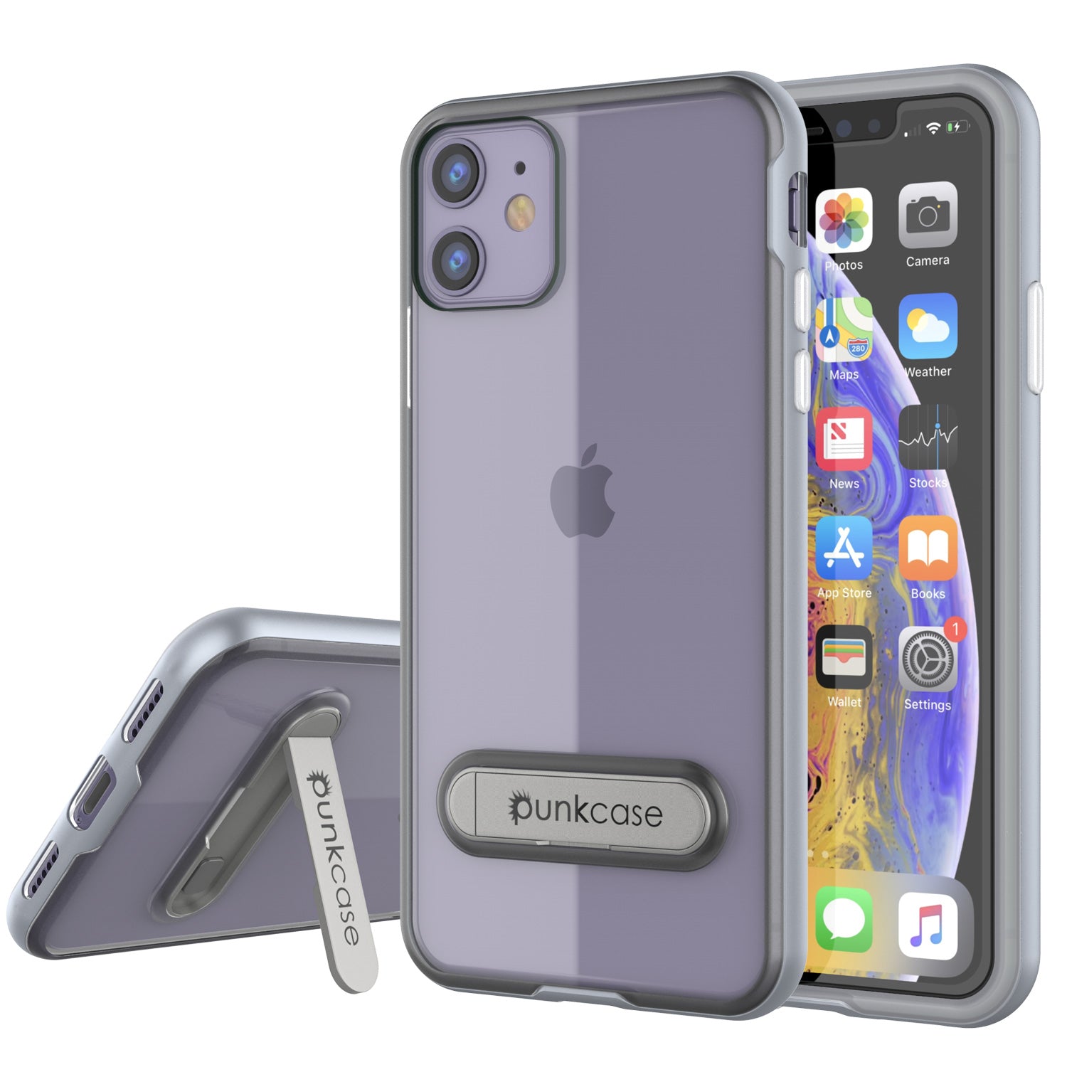 iPhone 11 Case, PUNKcase [LUCID 3.0 Series] [Slim Fit] Armor Cover w/ Integrated Screen Protector [Silver]