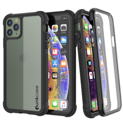 PunkCase iPhone 11 Pro Max Case, [Spartan Series] Clear Rugged