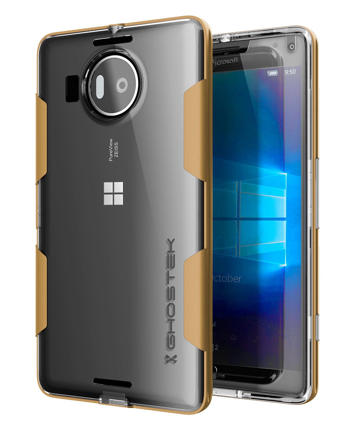 Microsoft 950 XL Case, Ghostek® Cloak Gold Slim Hybrid Impact Armor | Lifetime Warranty Exchange