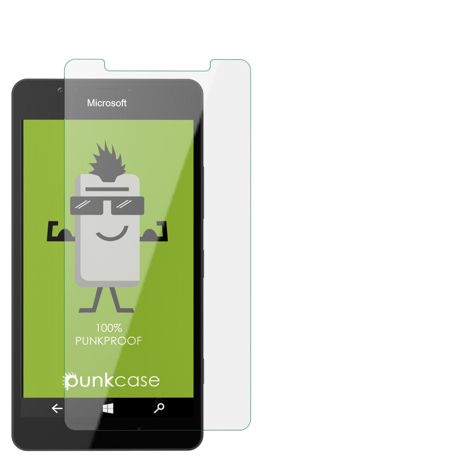 Microsoft Lumia 950 XL Screen Protector, Punkcase SHIELD Tempered Glass Protector 0.33mm Thick 9H