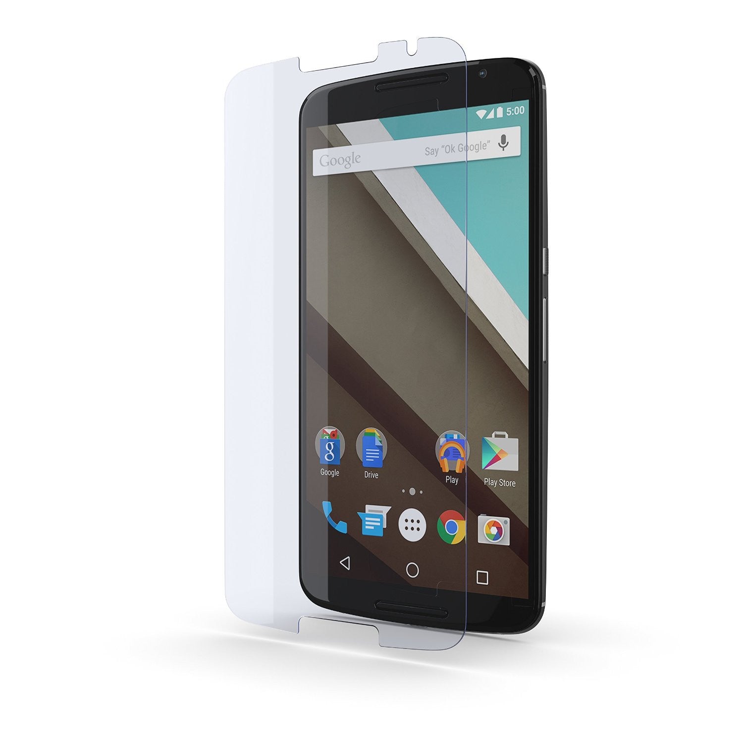 NEXUS 6 Screen Protector, Ghostek Glass Armor Tempered Glass Screen Protector 0.33mm Thick 9H Glass