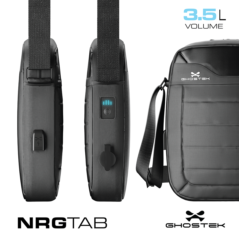 Ghostek NRGtab Series Tablet Bag + 16,000mAh Battery Power Bank with USB Ports | Water Resistant