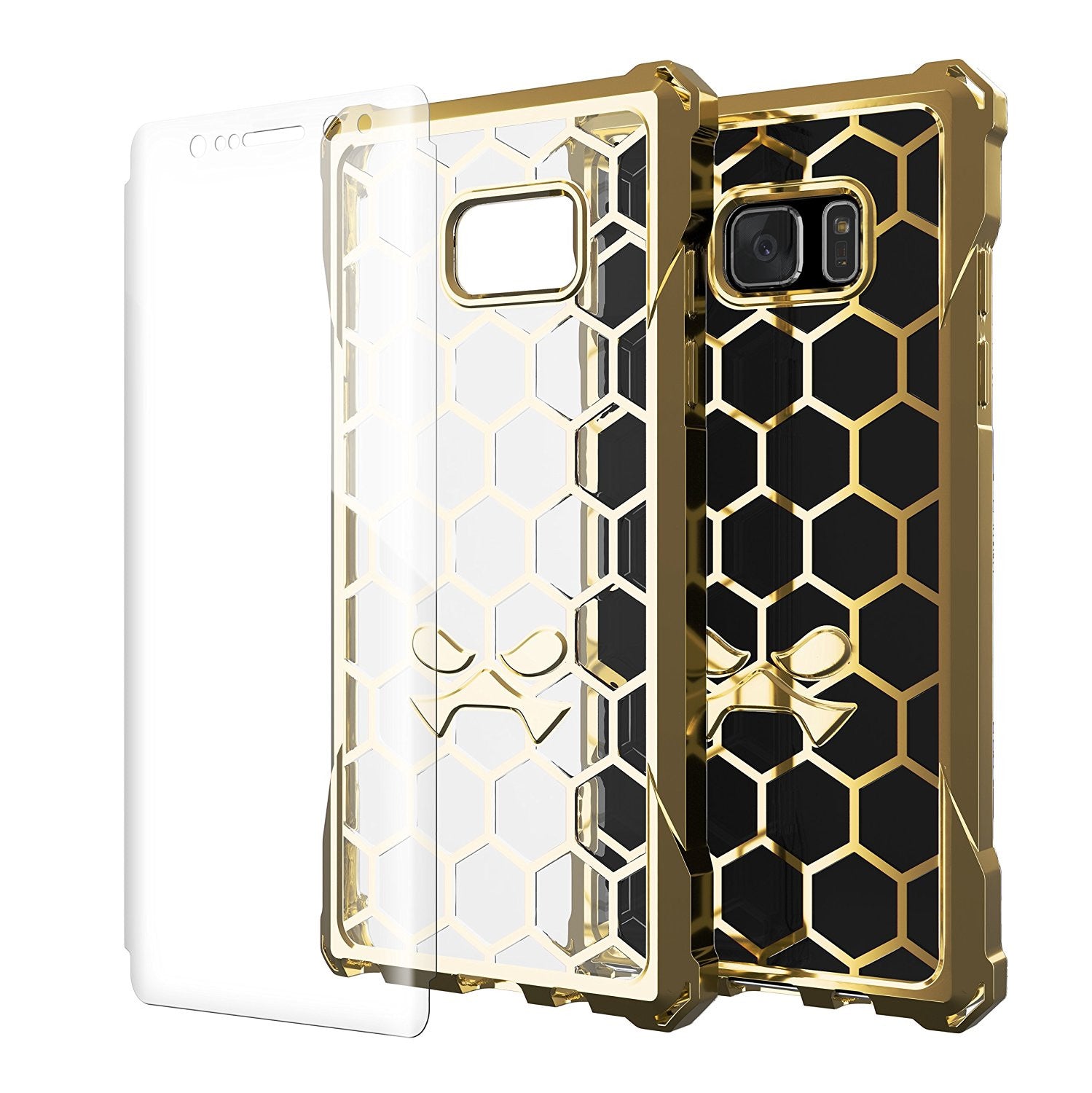 Note 7 Case, Ghostek® Covert Series Gold w/ Explosion-Proof Screen Protector | Ultra Fit