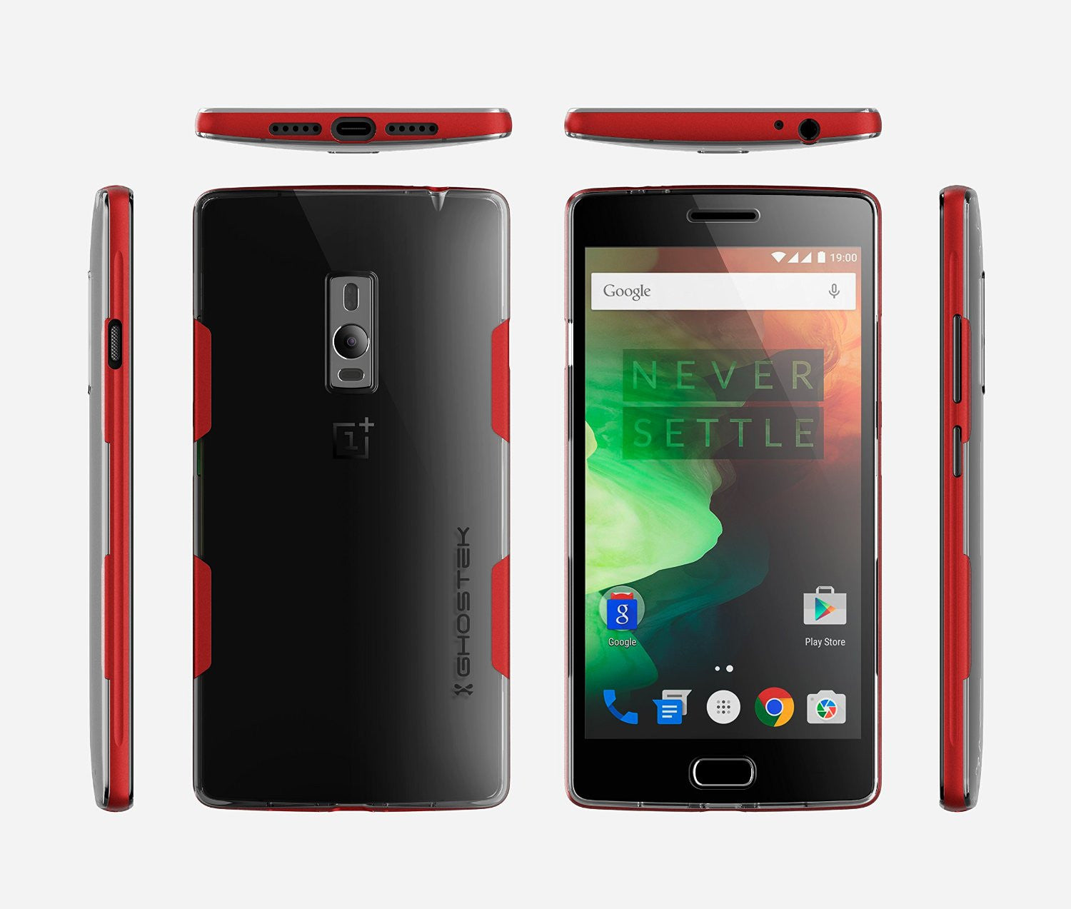 OnePlus 2 Case, Ghostek® Cloak Red Series for OnePlus 2 Slim Hybrid | Lifetime Warranty Exchange