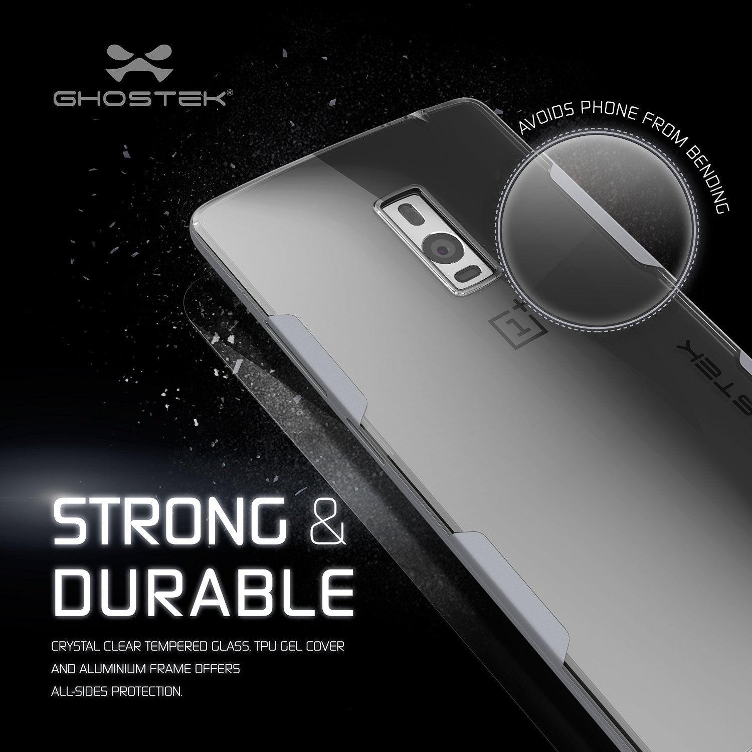 OnePlus 2 Case, Ghostek® Cloak Silver Series for OnePlus 2 Slim Hybrid | Lifetime Warranty Exchange