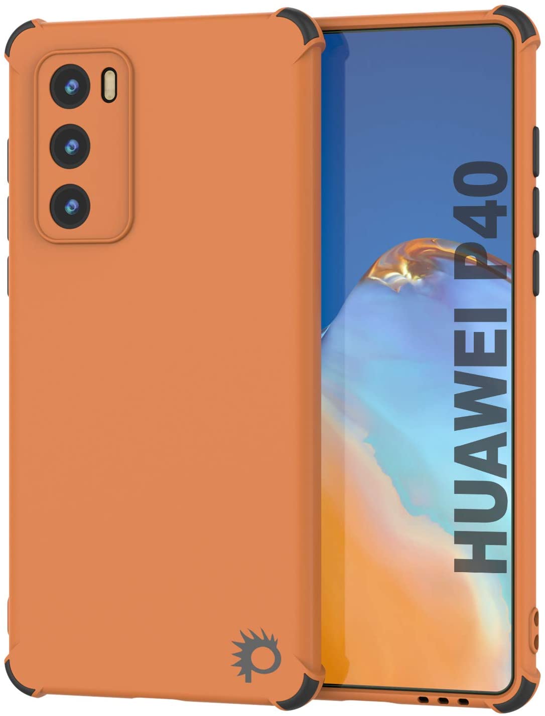 Punkcase Protective & Lightweight TPU Case [Sunshine Series] for Huawei P40 [Orange]