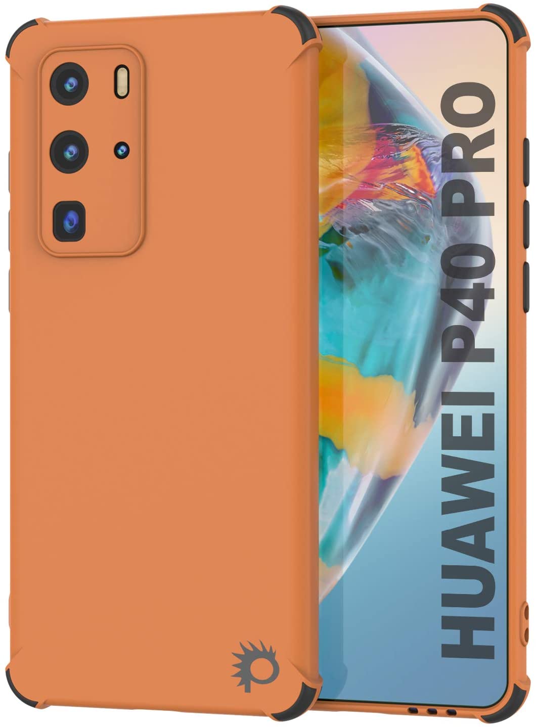 Punkcase Protective & Lightweight TPU Case [Sunshine Series] for Huawei P40 Pro [Orange]