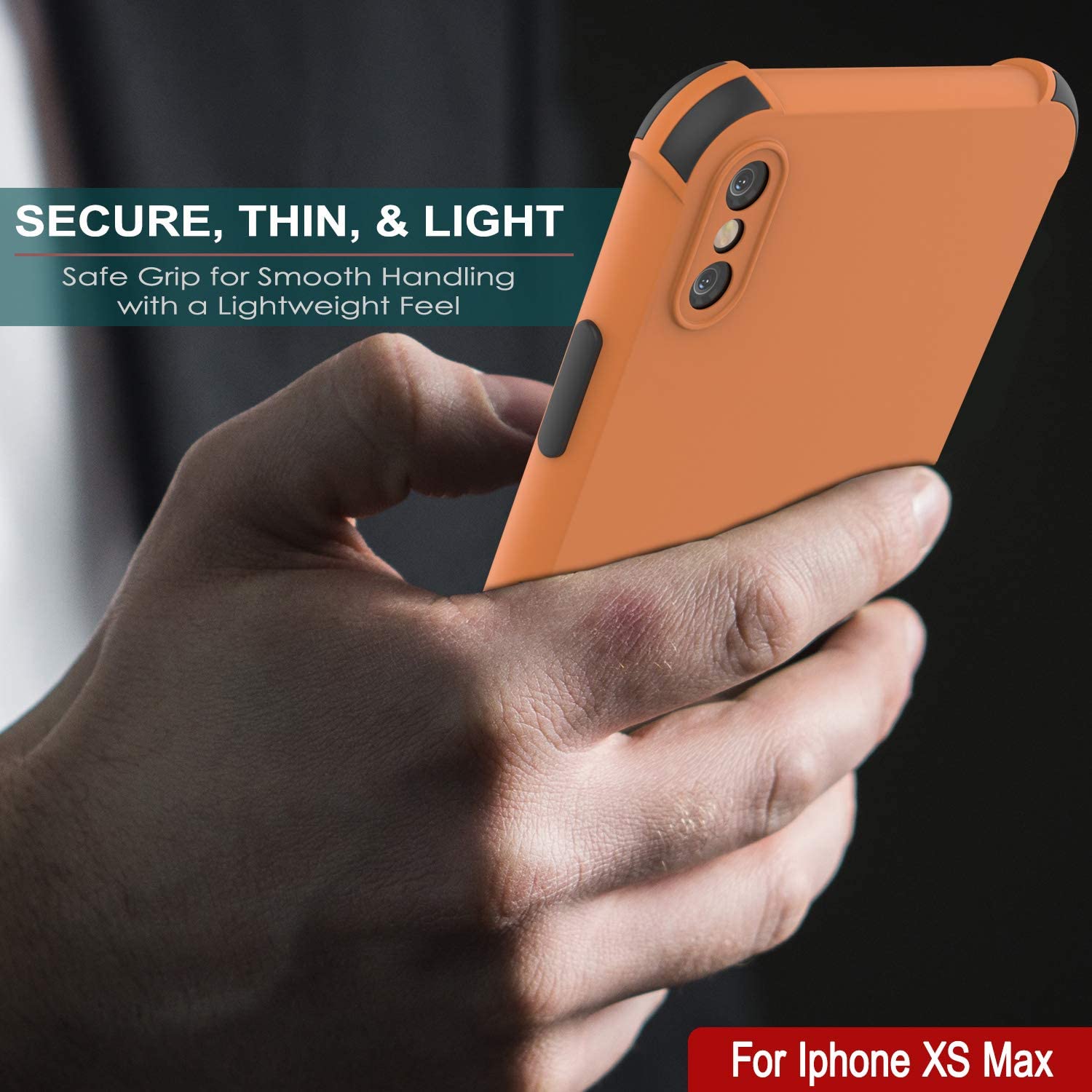 Custodia Punkcase Sunshine Per IPhone X/XS – TPU Morbida Con Angoli Ammortizzati, Nero - 4