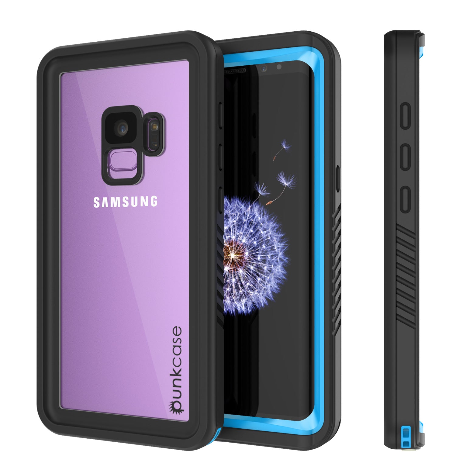 Galaxy S9 PLUS Waterproof Case, Punkcase [Extreme Series] Armor Cover [Light Blue]