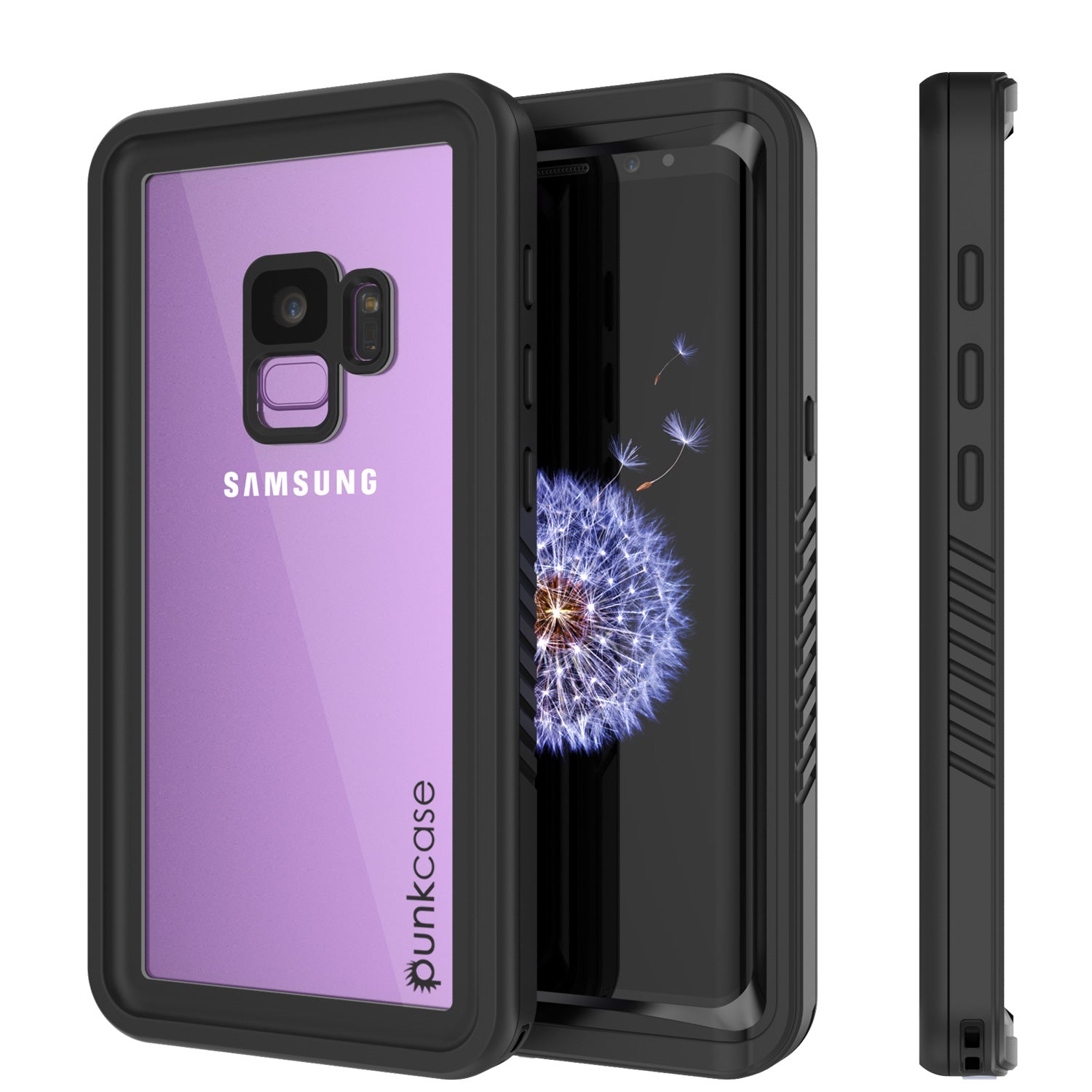 Galaxy S9 PLUS Waterproof Case, Punkcase [Extreme Series] [Slim Fit] Armor Cover [Black]