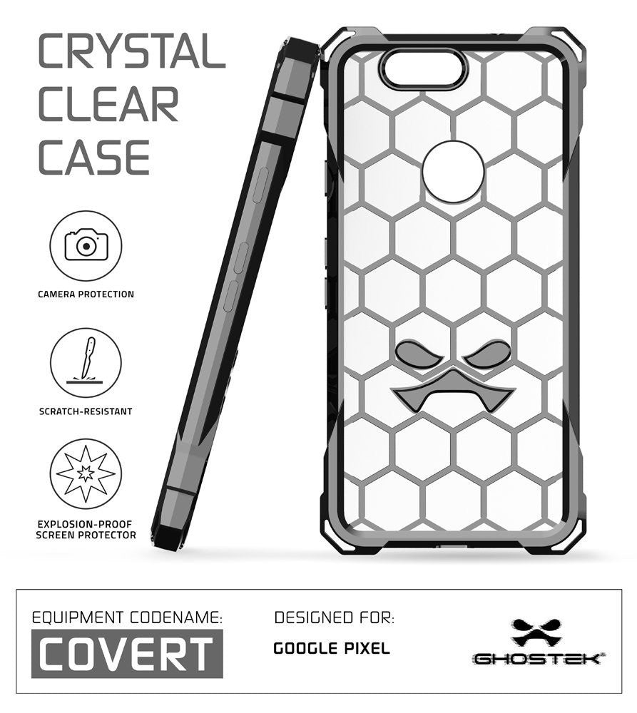 Google Pixel XL Case, Ghostek® Covert Space Grey, Premium Impact Armor | Lifetime Warranty Exchange
