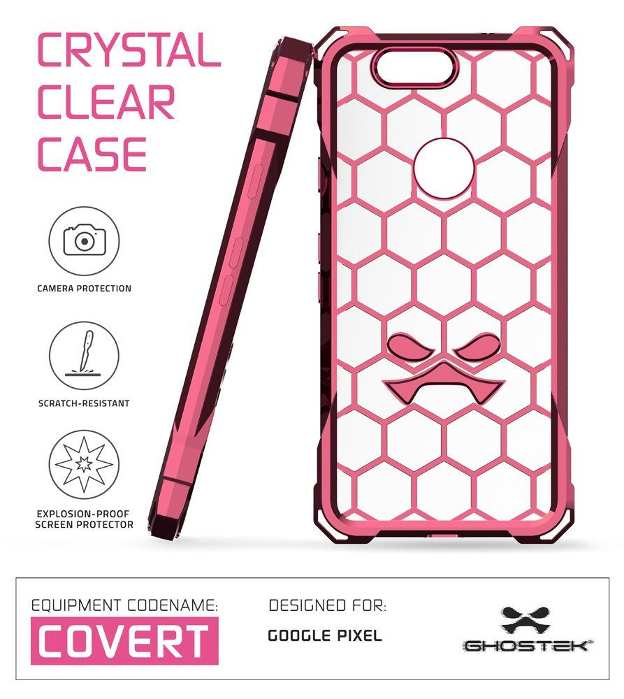 Google Pixel XL Case, Ghostek® Covert Rose Pink, Premium Impact Protective Armor | Warranty