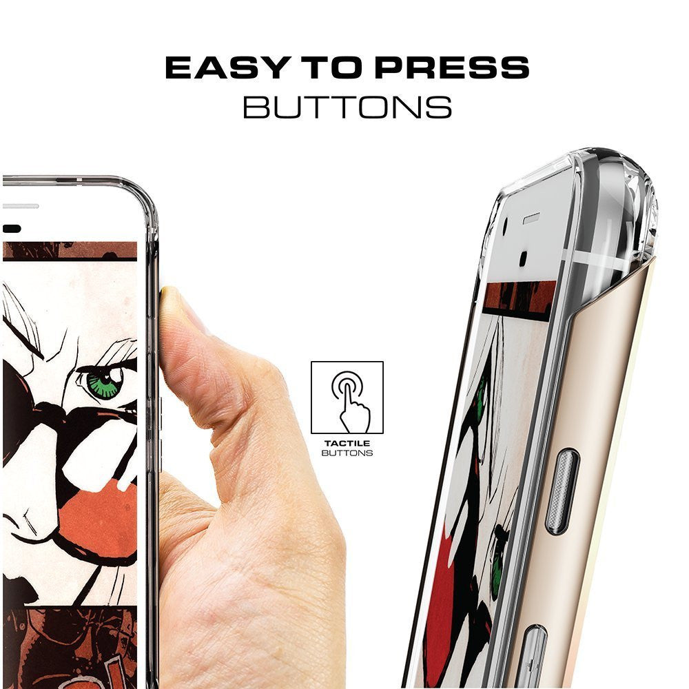 Google Pixel Case, Ghostek® 2.0 Silver Series w/ Explosion-Proof Screen Protector | Aluminum Frame