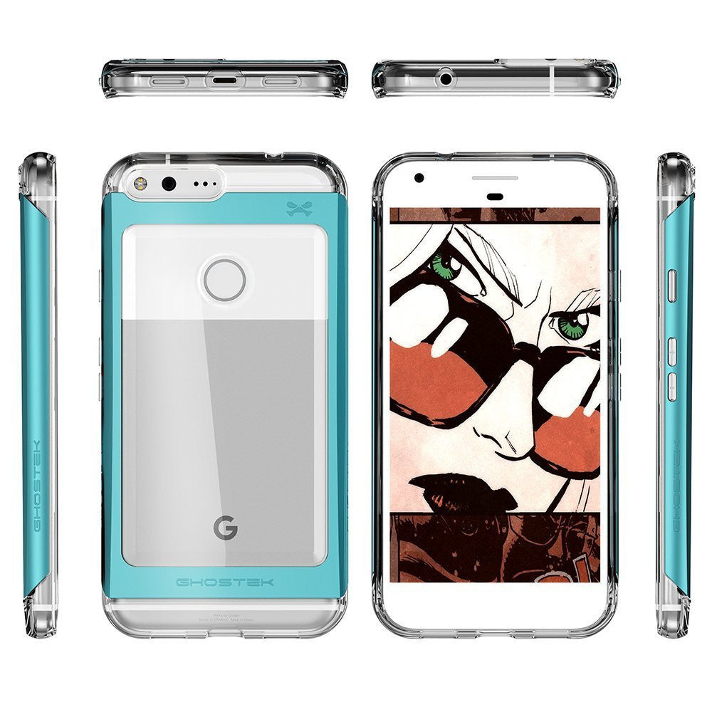 Google Pixel XL Case, Ghostek® 2.0 Teal Series w/ Explosion-Proof Screen Protector | Aluminum Frame