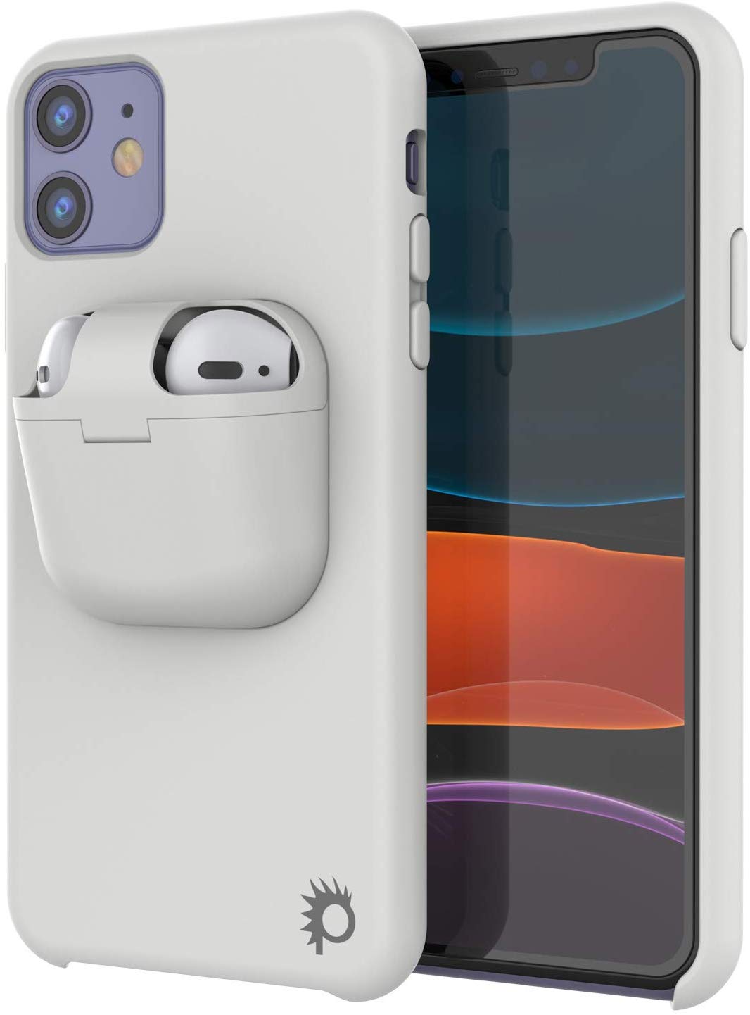 Punkcase iPhone 11 Airpods Case Holder (CenterPods Series) | Slim