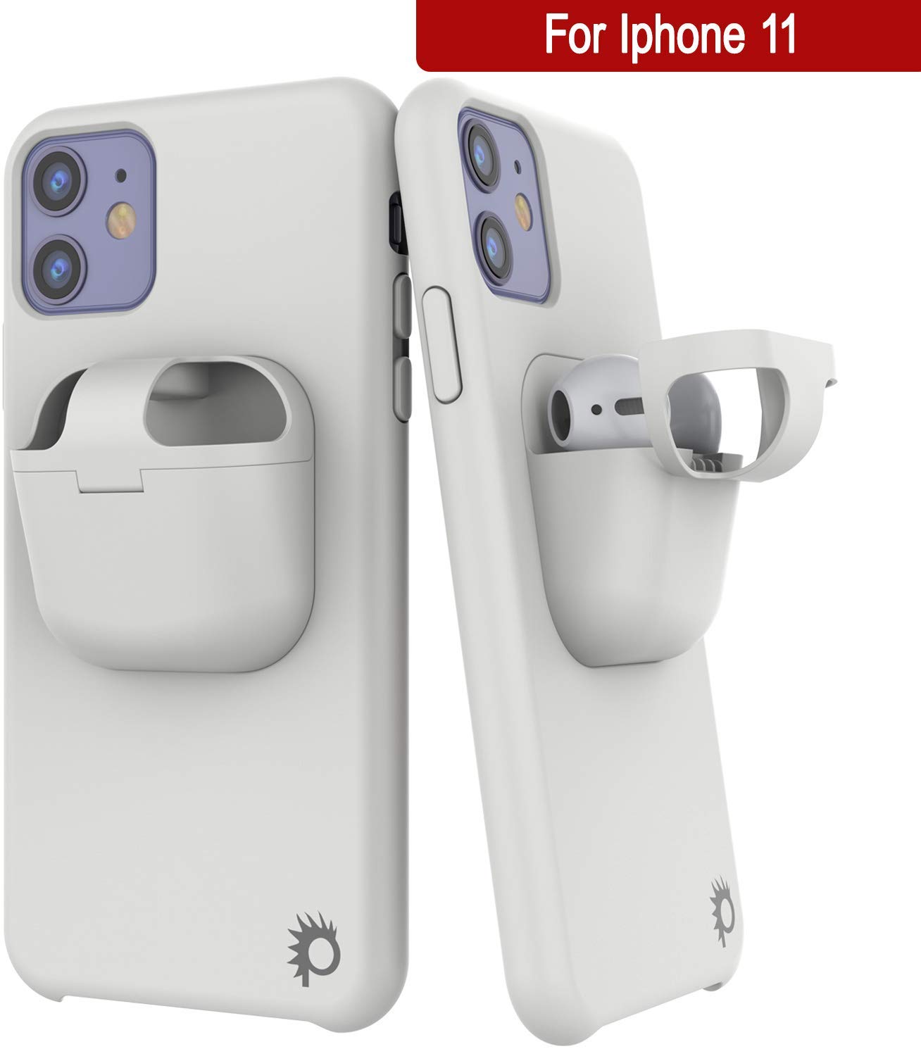 Punkcase iPhone 11 Airpods Case Holder (CenterPods Series) | Slim