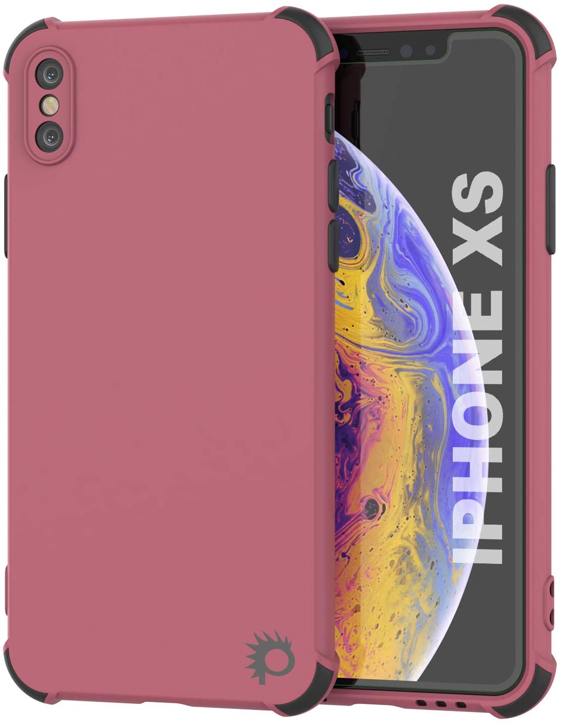 Punkcase Protective & Lightweight TPU Case [Sunshine Series] for iPhone XS [Rose]