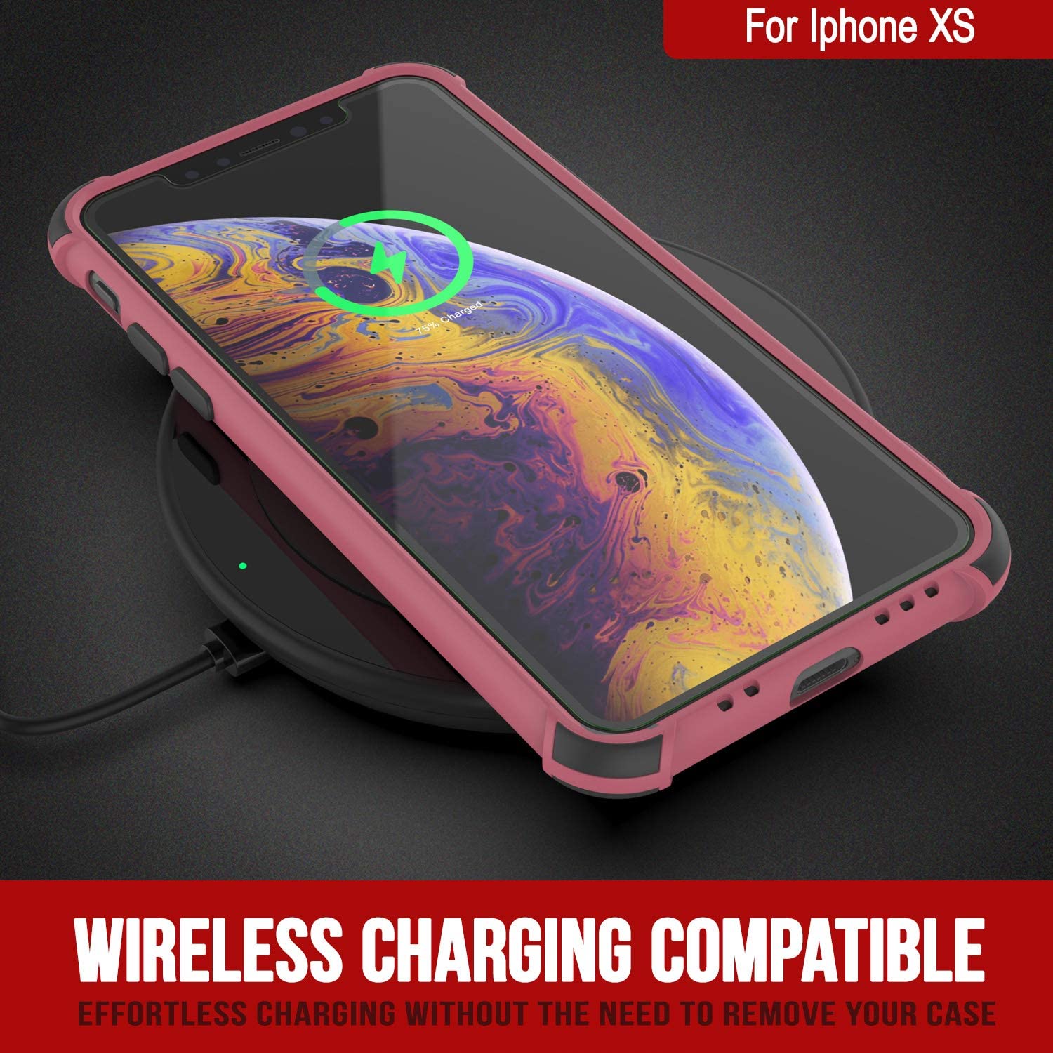 Punkcase Protective & Lightweight TPU Case [Sunshine Series] for iPhone XS [Rose]