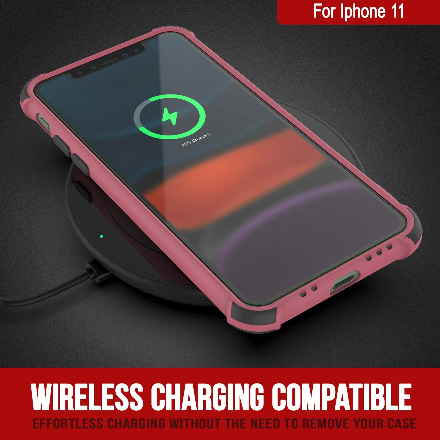 Punkcase Sunshine Custodia Per IPhone 11 In TPU Morbido, Leggera, Antiurto, Colore Rosa