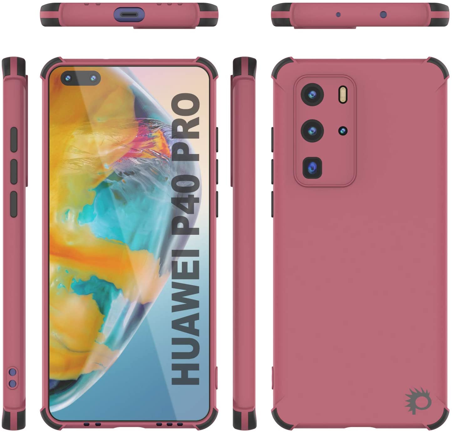 Punkcase Protective & Lightweight TPU Case [Sunshine Series] for Huawei P40 Pro [Rose]