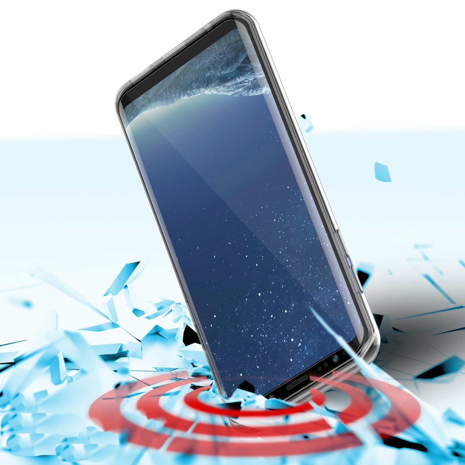 S8 Case Punkcase® LUCID 2.0 Clear Series w/ PUNK SHIELD Screen Protector | Ultra Fit