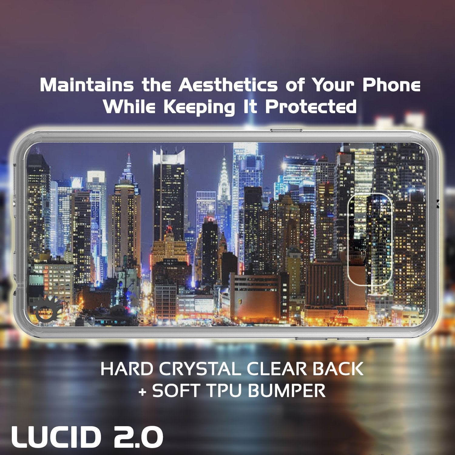 S8 Case Punkcase® LUCID 2.0 Clear Series w/ PUNK SHIELD Screen Protector | Ultra Fit
