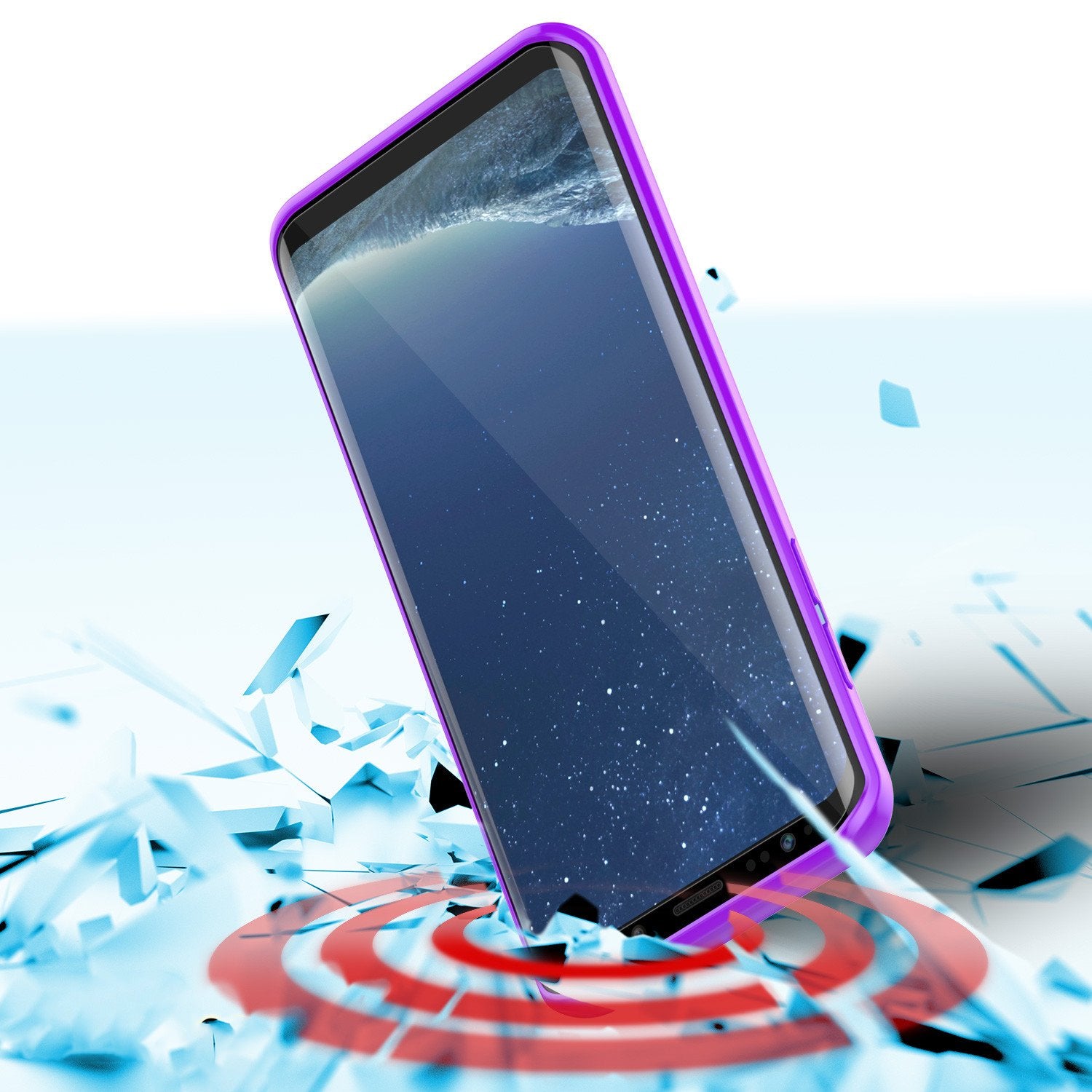 S8 Case Punkcase® LUCID 2.0 Purple Series w/ PUNK SHIELD Screen Protector | Ultra Fit