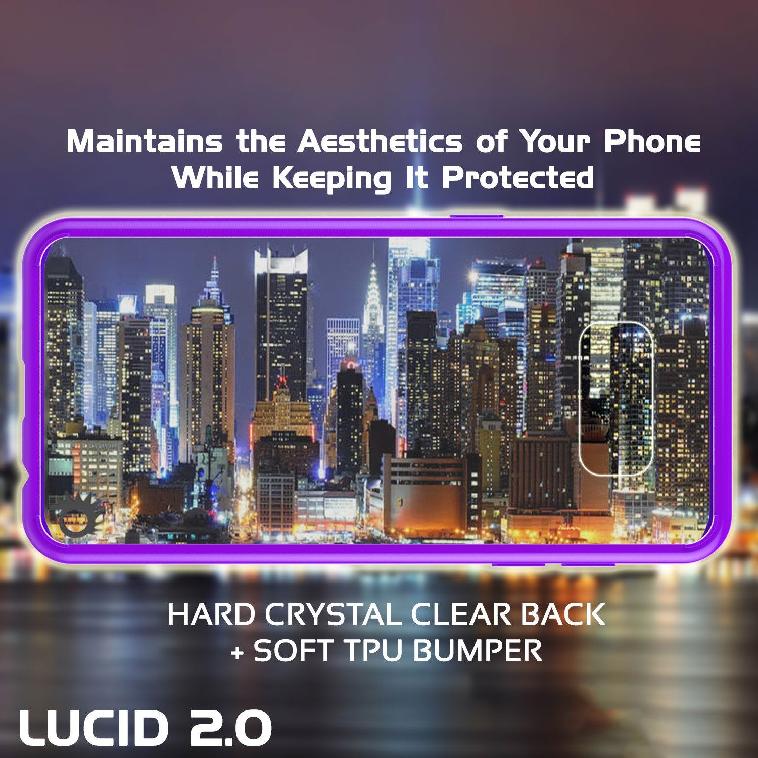 S8 Case Punkcase® LUCID 2.0 Purple Series w/ PUNK SHIELD Screen Protector | Ultra Fit