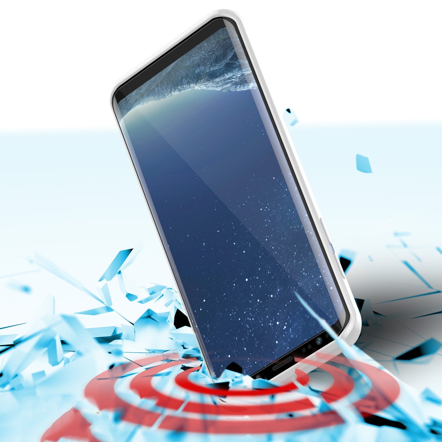 S8 Case Punkcase® LUCID 2.0 White Series w/ PUNK SHIELD Screen Protector | Ultra Fit