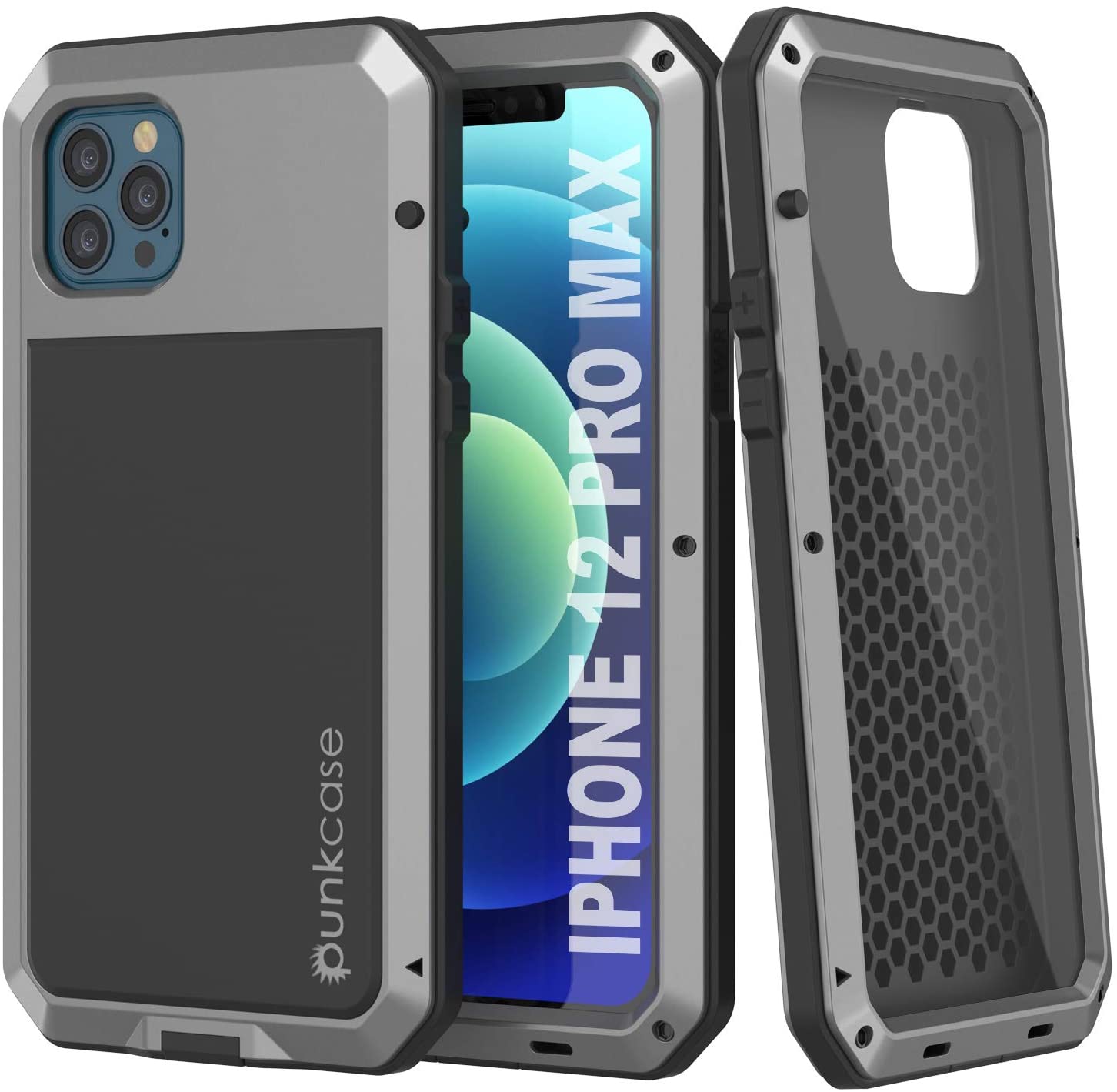 For iPhone 15 11 12 13 14 Pro Max Metal Case Heavy Duty Shockproof Tough  Cover