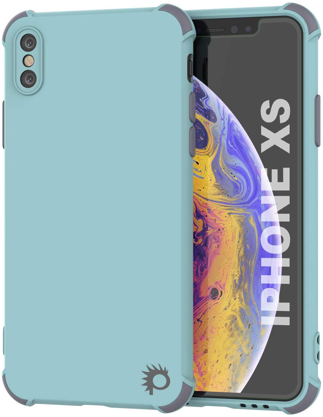 Punkcase Protective & Lightweight TPU Case [Sunshine Series] for iPhone XS [Teal]
