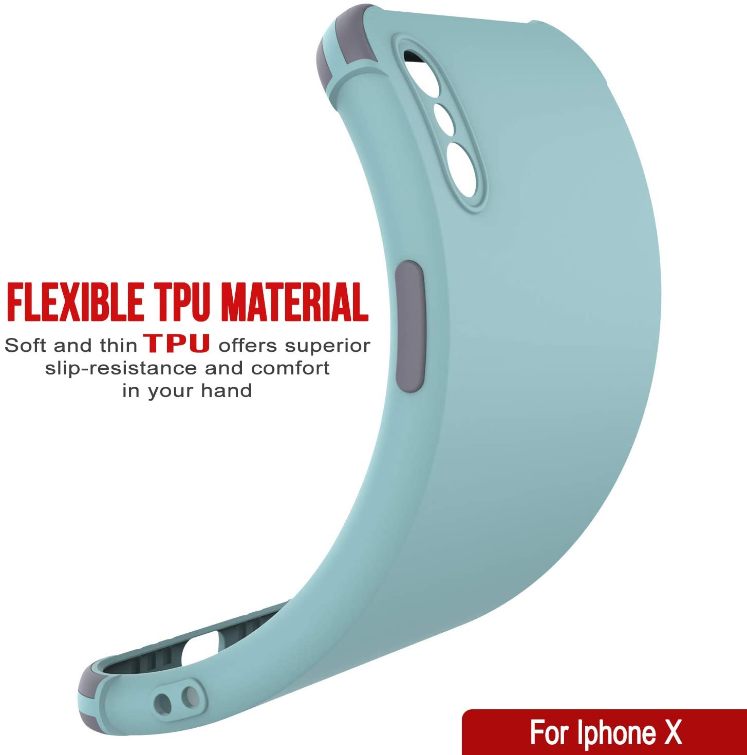 Punkcase Custodia Per IPhone X / XS [Sunshine Series] - Cover Protettiva In TPU Morbido, Leggera Con Angoli Rinforzati, Colore Arancione, Supporta Ricarica Wireless - 3