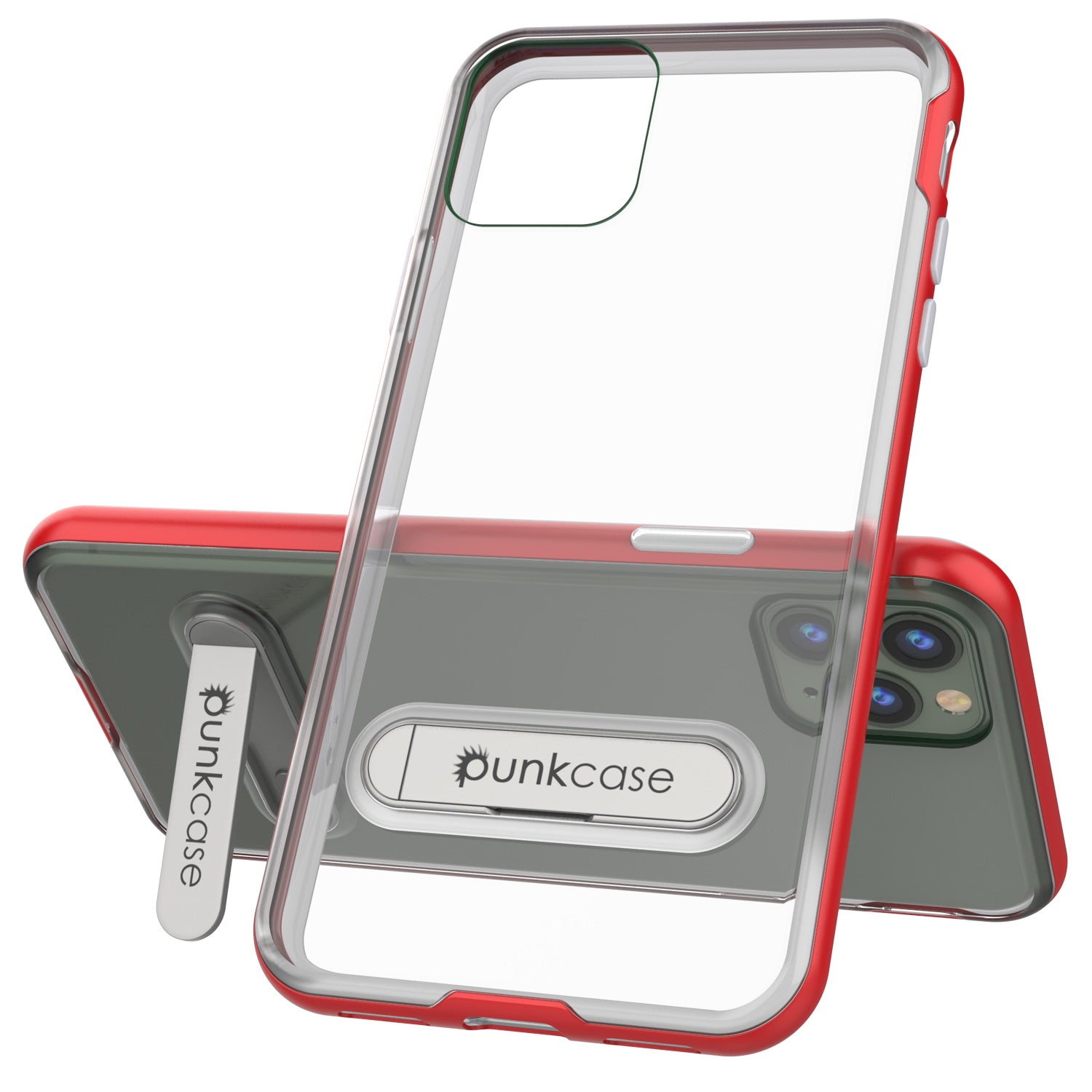 iPhone 11 Pro Case, PUNKcase [LUCID 3.0 Series] [Slim Fit] Armor Cover w/ Integrated Screen Protector [Red]
